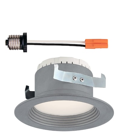 Designers Fountain 4 inch 3000K Soft White Integrated LED Recessed CEC-T20 Baffle Trim in Brushed Nickel EVL4733CBN30